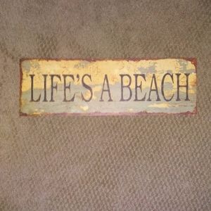 "Life's A Beach" Hanging Wall Decor